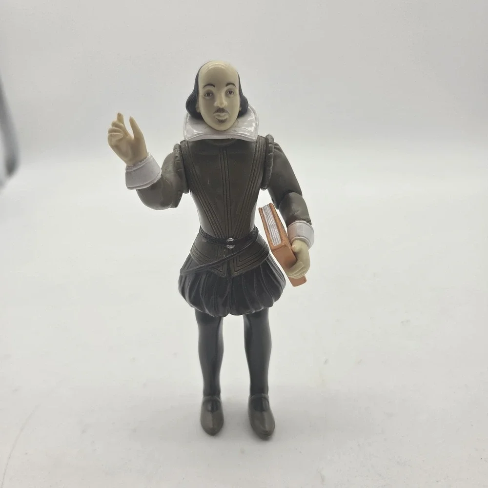Vintage William Shakespeare 2003 Action Figure W/ Book *no Quill* Accoutrements